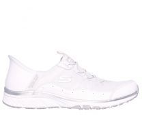 Skechers Women's Slip-Ins - Gratis Sport Leisurely Sneaker White/Silver - 104289-WSL