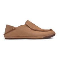 OluKai Men’s Kipuka Hulu Nubuck Leather Slippers Natural/Natural - 10450-8787