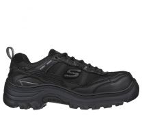 SKECHERS WORK Women's Burgin - Hazardville  Composite Toe Work Shoe Black - 108076-BLK