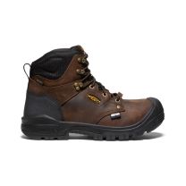 KEEN Utility Men's 6" Independence Carbon-Fiber Toe Waterproof 400g Insulated Work Boot Dark Earth/Black - 1026831