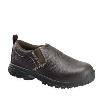 Avenger Women's Flight Slip-On Aluminum Toe SD Work Shoes Brown - A7020