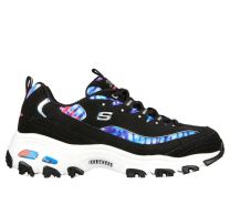 Skechers Women's D'Lites - Summer Fiesta Sneaker Black/Multi - 149015-BMLT