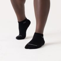 WIDE OPEN SOCKS Men's Solid Cushioned No Show Sock Black - 9000-BLACK