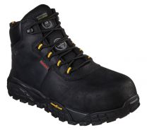 SKECHERS WORK Men's Work Treadix - Trental Alloy Toe Waterproof Work Boot Black - 200083-BLK