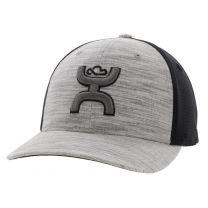 Hooey Men's "Ash" Flexfit Hat Grey/Black - 2231GYBK