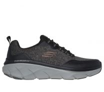 Skechers Men's Relaxed Fit: D'Lux Walker 2.0 - Steadyway Black/Charcoal - 232719-BKCC