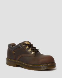 Dr Martens Unisex Hylow Steel Toe SD Work Shoes Dark Brown - R23787207