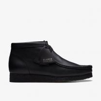 Clarks Men's Wallabee Boot Black Leather - 26155512