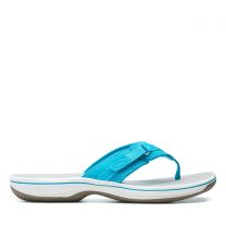 Clarks Women's Breeze Sea Flip-Flop  Aqua Synthetic - 26158714