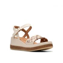 Clarks, Women, Kassanda Bar, Cream Multi Leather, 5.5, Medium