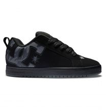 DC Shoes Men's Court Graffik Shoes Black/Black/Black Print - 300529-BP2