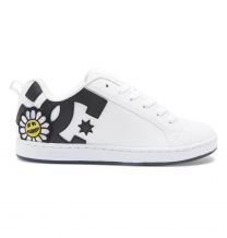 DC Shoes Women's Court Graffik Shoes White/Black/Yellow - 300678-TBY