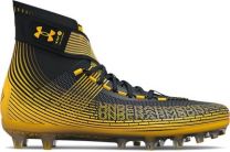 Under Armour Men's UA Highlight MC Football Cleats Black/Steeltown Gold/Steeltown Gold - 3023716-003