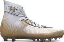 Under Armour Men's UA Highlight MC Football Cleats White/Metallic Gold/Metallic Gold - 3023716-107