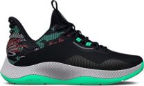 Under Armour Unisex Curry HOVR Splash 3 Basketball Shoe Black/Antifreeze/Metallic Silver - 3025636-002