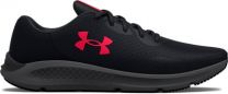 Under Armour Men's Charged Pursuit 3 Running Shoe Black/Black/Red - 3025801-003