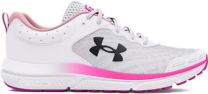 Under Armour Women's UA Charged Assert 10 Running Shoes White/Rebel Pink/Black - 3026179-102