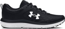 Under Armour Women's UA Charged Assert 10 Wide (D) Running Shoes Black/Black/White - 3026180-001