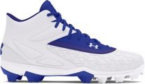 Under Armour Men's UA Leadoff Mid 3.0 Baseball Cleats Royal/White/Royal - 3027446-400