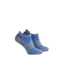 Wrightsock Unisex ECO Run Tab Socks Grey/Blue - 893.1701
