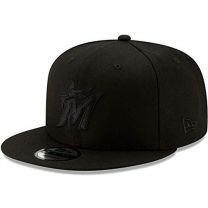 New Era Miami Marlins 2019 Blackout 9FIFTY Snapback Black Hat