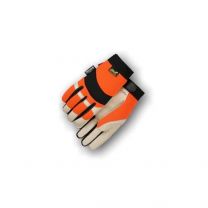 (12 Pair) Majestic PIGSKIN GLOVES WITH HIGH VISIBILITY BACK & THINSULATE (2152THV)