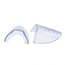 H.L. Bouton Slip-On Sideshields for safety glasses, Clear Flexible, One pair, 99705