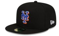 New Era Men's New York Mets Authentic Collection Alternate On-Field 59FIFTY Fitted Hat - Black (US, Numeric, 8, Black)