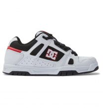 DC Shoes Men's Stag Shoes White/Black/Red - 320188-XWKR