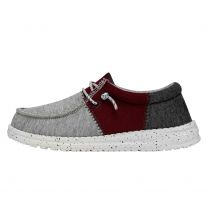 HEY DUDE Shoes Boys' Wally Tri Varsity Crimson - 40416-6RR