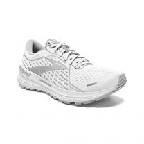 Brooks Women's Adrenaline GTS 21 Running Shoes White/Grey/Silver - 120329-153