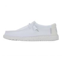 HEY DUDE Shoes Men's Wally Stretch Sox Wide (EE) White - 42660-100