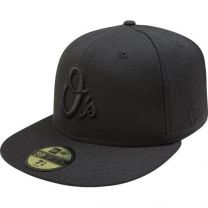 New Era MLB Black on Black 59FIFTY Fitted Cap