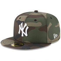 New Era New York Yankees Basic 59Fifty Fitted Cap Hat Woodland Camo 11941964