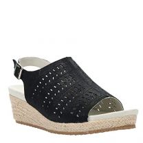 Propet Women's Marlo Wedge Sandal Black - WSX153LBLK