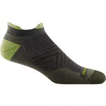 Darn Tough Men's No Show Tab Ultra-Lightweight with Cushion Running Sock Fatigue - 1039-FATIGUE