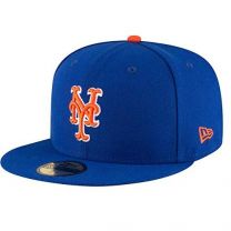 New Era Mens 59Fifty New York Mets Alternate Authentic Collection Fitted Cap, Adult, Royal