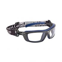 Bollé Safety Baxter Rx Safety Glasses Clear Demo Lens Blue/Gray - BAXN