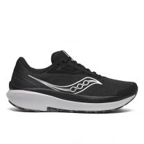 Saucony Women's Echelon 10 Sneaker, Black/Silver, 7.5 Wide