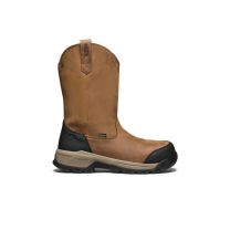KEEN Utility Men's Evanston Composite Toe Waterproof Pull-On Work Boot Bison/Black - 1030500