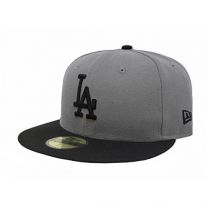 New Era 59Fifty MLB Basic Los Angeles Dodgers Gray/Black Fitted Headwear Cap
