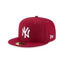 New Era Cardinal Red/White New York Yankees Basic 59Fifty Fitted hat Cap