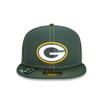 New Era Men's Green Bay Packers Official NFL Sideline Road 59fifty Fitted Cap