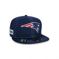 New Era Men's New England Patriots Official NFL Sideline Road 59fifty Fitted Cap