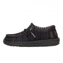 HEY DUDE Shoes Boys' Wally Toddler Stretch Mesh Black/Black - 42073-060