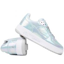 HEELYS Girls Rezerve (Little Kid/Big Kid) Grey/Silver 4 Medium Big Kid