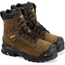 Thorogood Men's Infinity FD Series 8" Waterproof Insulated Composite Safety Toe Work Boot Brown Studhorse Leather - 804-4304