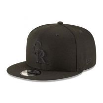 New Era Colorado Rockies MLB Black On Black 9Fifty Snapback : OSFM Adjustable