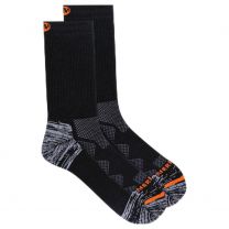 Merrell Unisex Work Premium Work Crew Socks 1 Pair, Black, Medium/Large