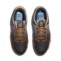Timberland PRO Men's Powertrain Sport Alloy Safety Toe Static Dissipative Industrial Athletic Work Shoe, Black/Grey/Orange-2024 New, 10.5 M